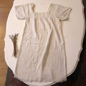 Elegant Cream Midi Dress